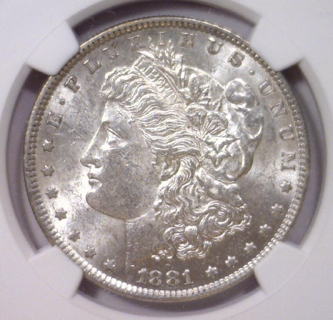 1881 Morgan Silver Dollar NGC MS62 (1 of 3)