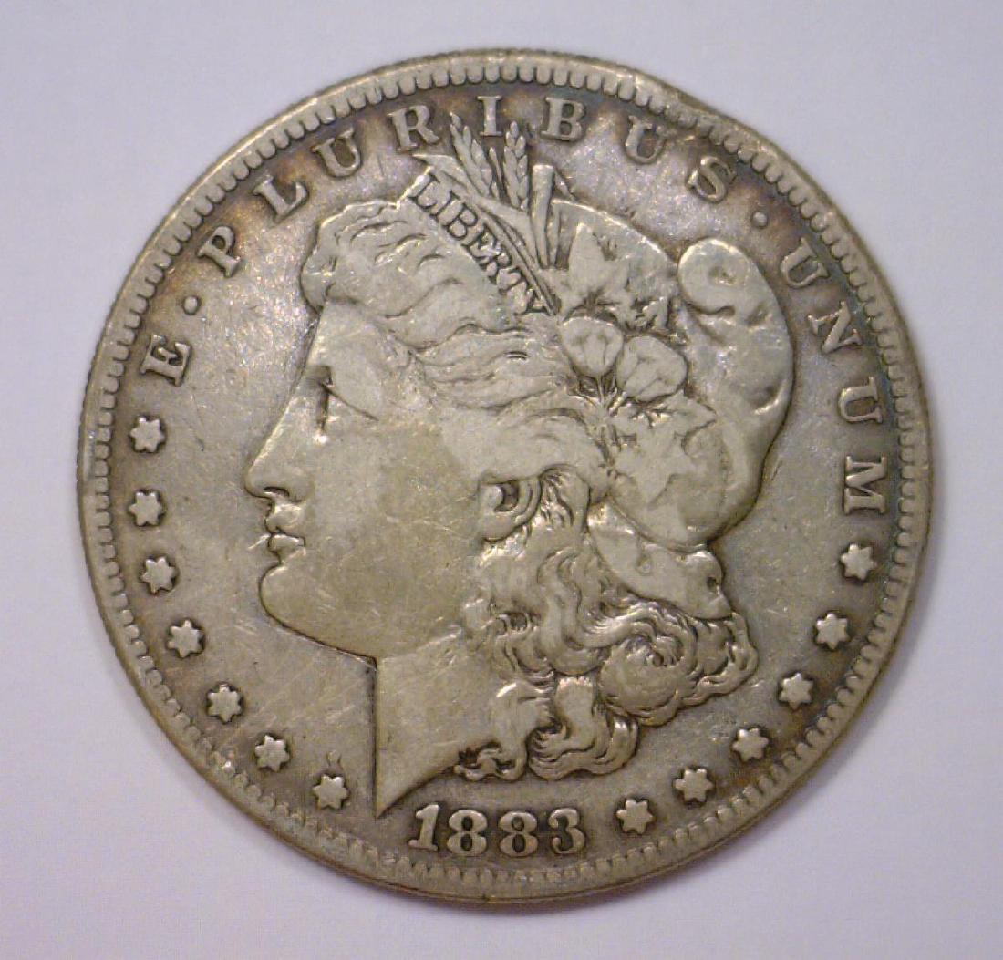 1883-S Morgan Silver Dollar Very Fine VF (1 of 2)
