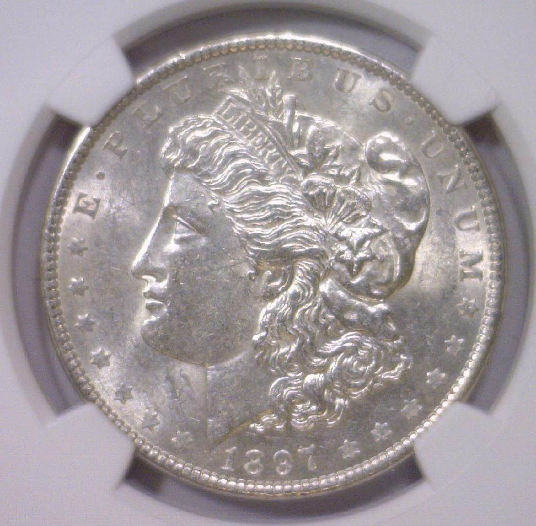 1897 Morgan Silver Dollar NGC AU58 (1 of 3)