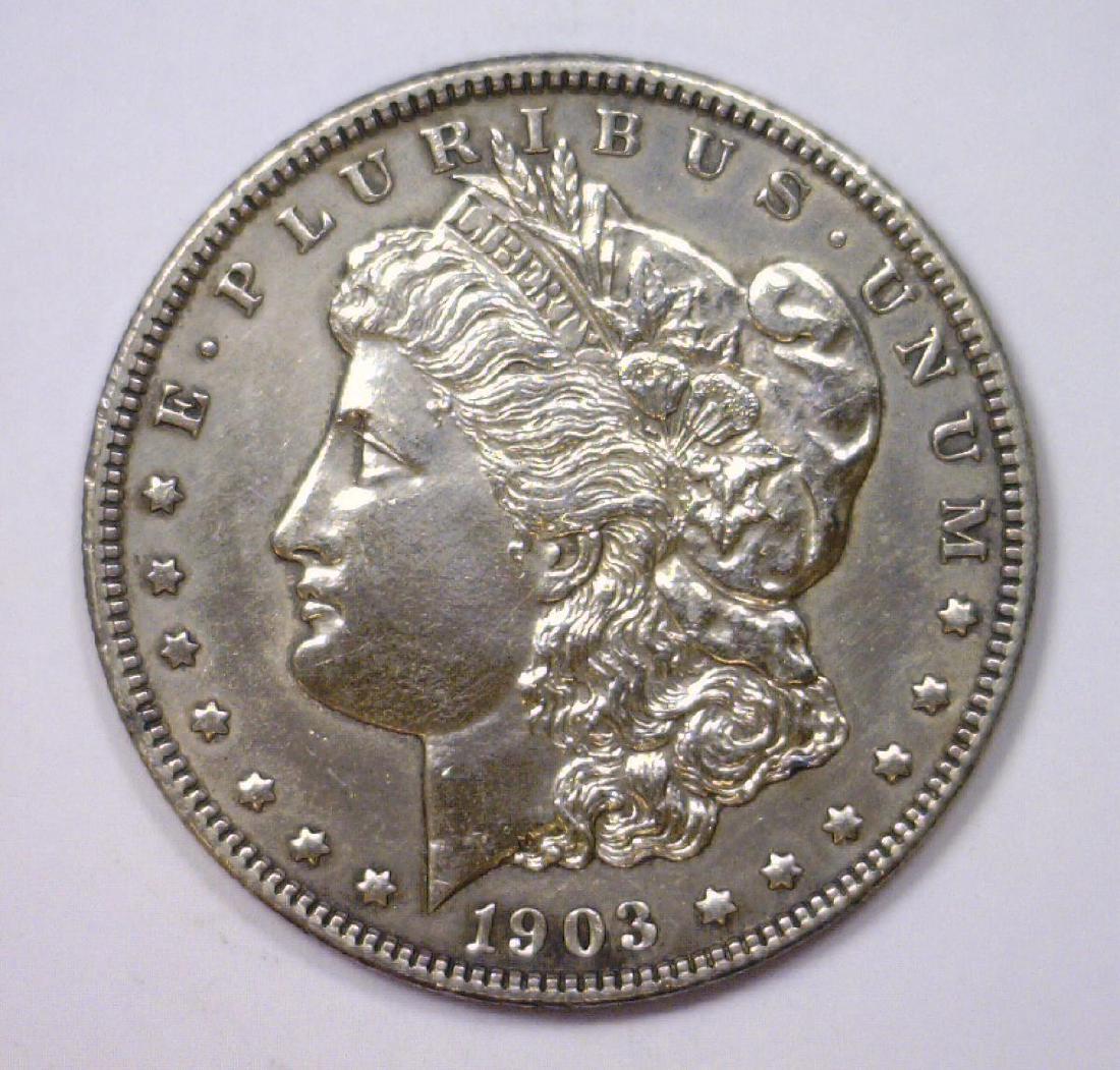 1903 Morgan Silver Dollar UNC Uncirculated details (1 of 2)