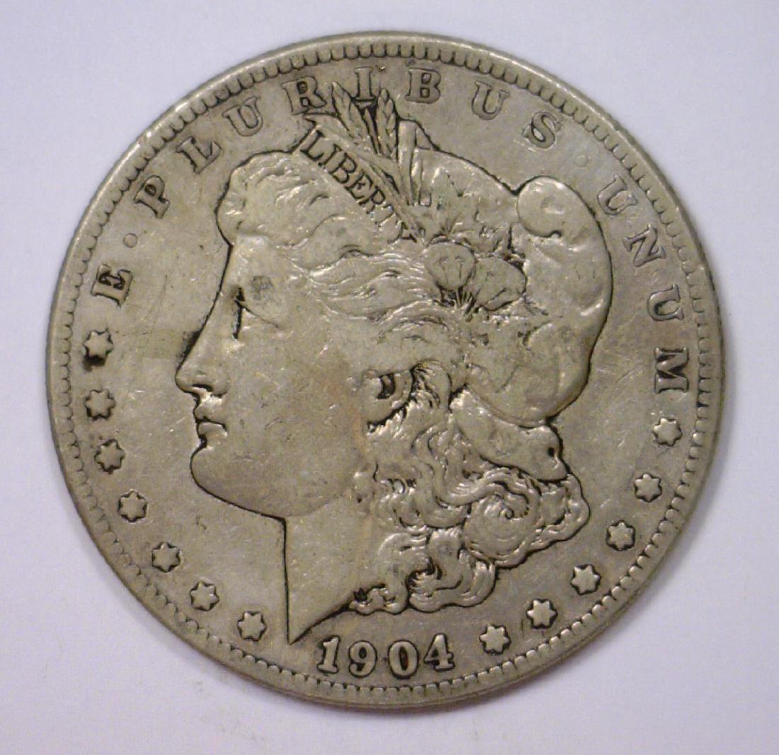 1904-S Morgan Silver Dollar Very Good VG (1 of 2)