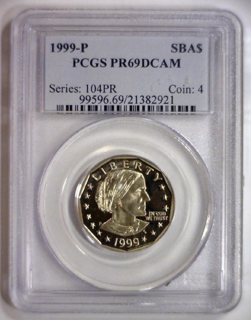 1999-P Susan B. Anthony Proof $1 PCGS PR69 DCAM (1 of 2)