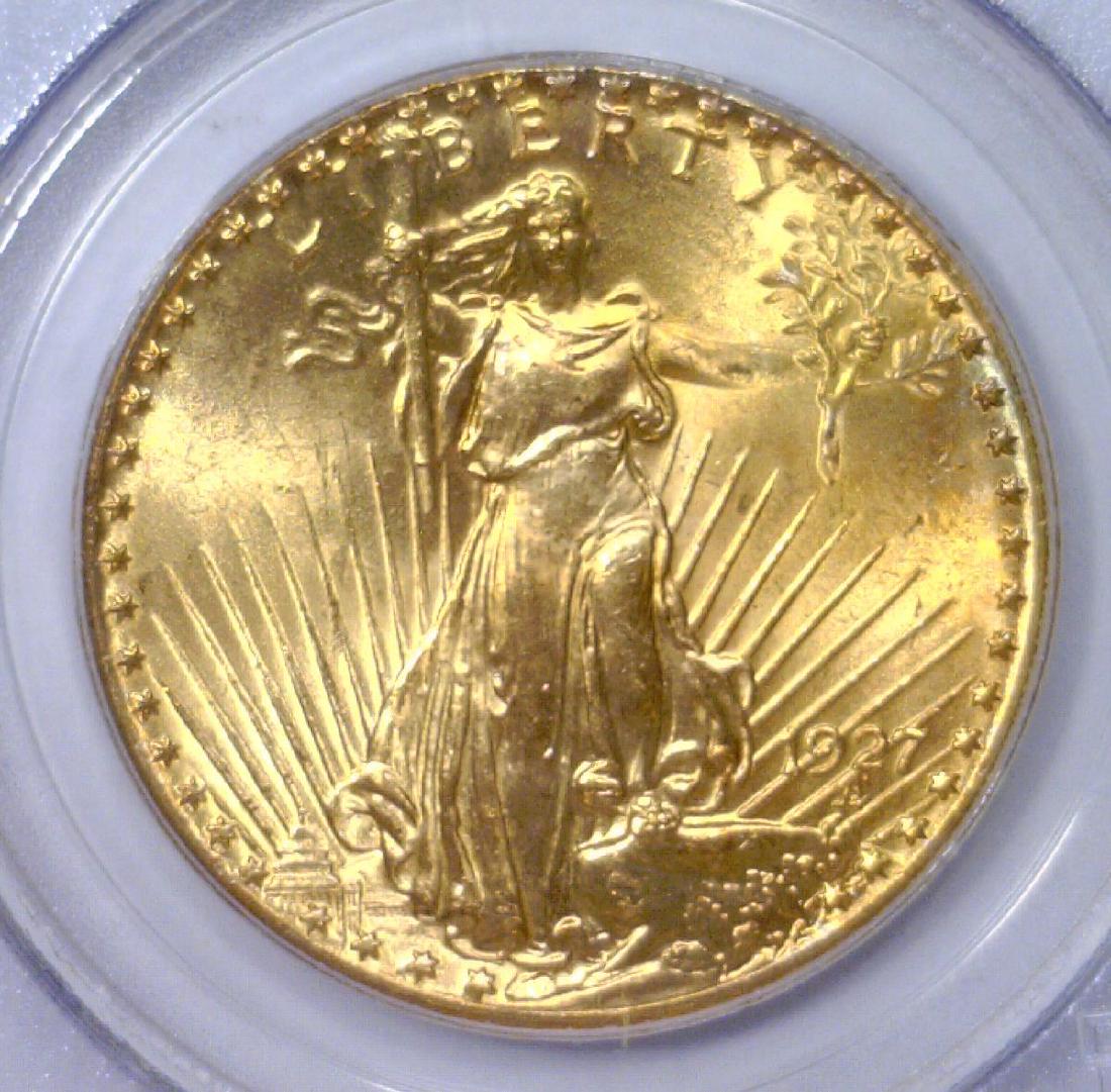 1927 $20 St. Gaudens Gold Double Eagle PCGS MS65 (1 of 3)