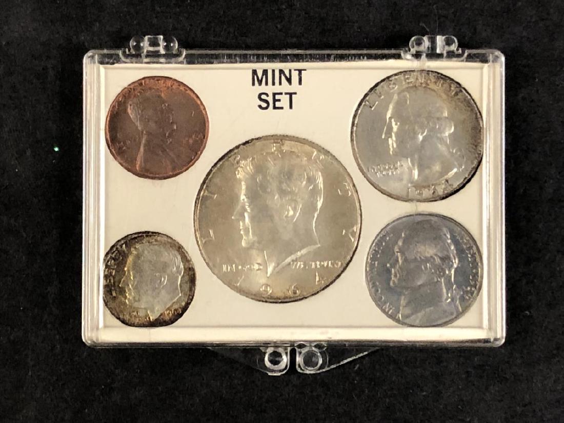 1964 Year Set Cent to Franklin Half BU in Holder (1 of 3)