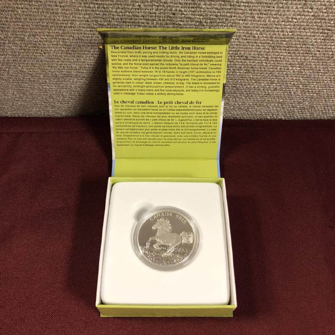 2015 Silver $100 Iron Horse Canada Proof Finish (1 of 3)