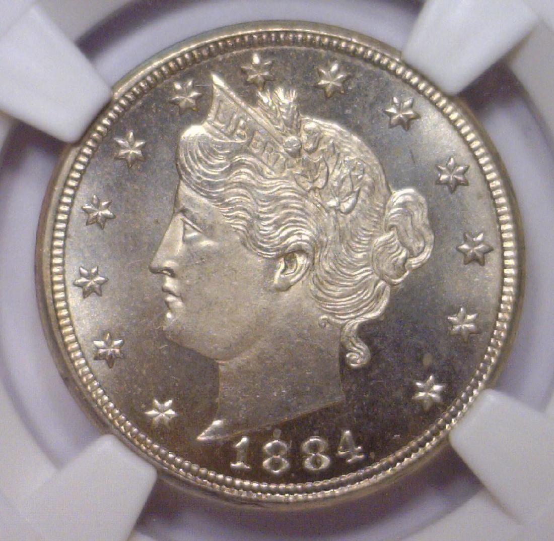 1884 Liberty Head V Nickel Gem BU NGC MS65 (1 of 3)