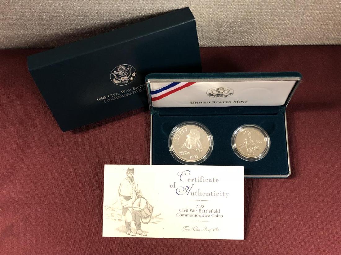 1995 Civil War 2-coin Commemorative Proof Set (1 of 4)