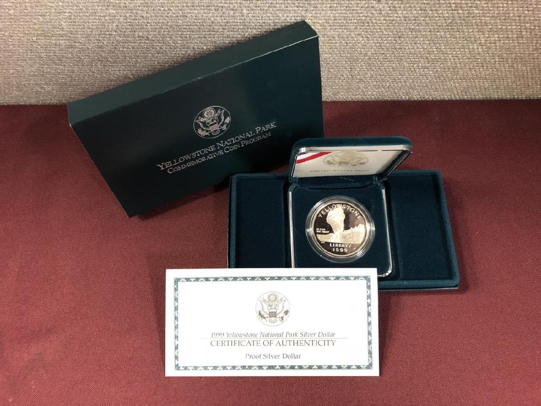 1999 Yellowstone Commemorative Proof Silver $1 (1 of 4)
