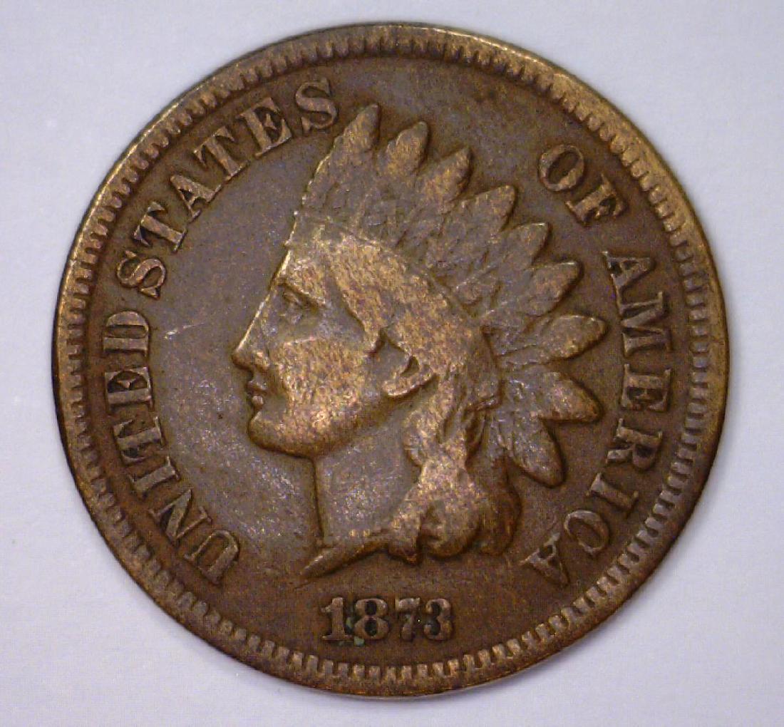1873 Indian Head Cent OPEN 3 Variety Good G (1 of 2)