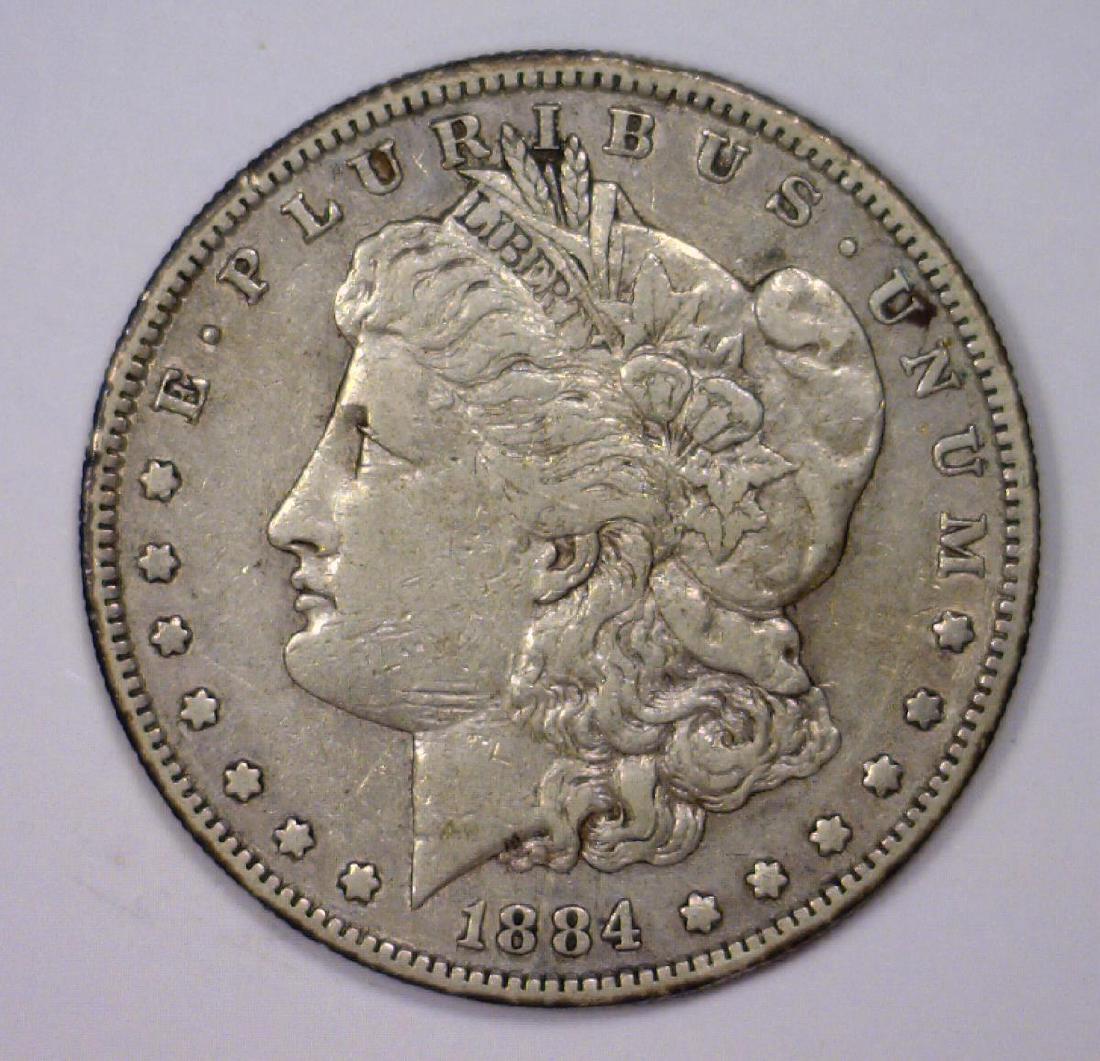 1884-S Morgan Silver Dollar Extra Fine XF (1 of 2)