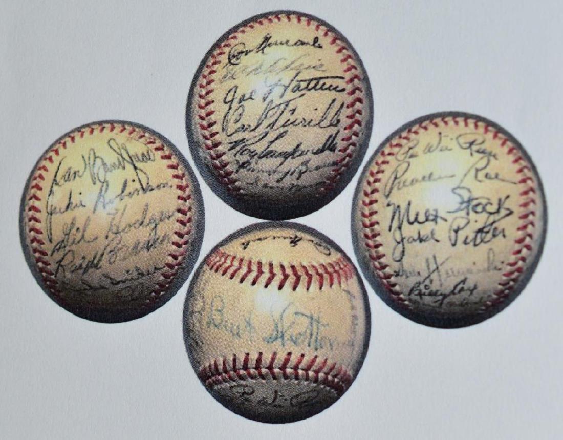 1950 Team Signed Brooklyn Dodgers Baseball JSA LOA (1 of 13)