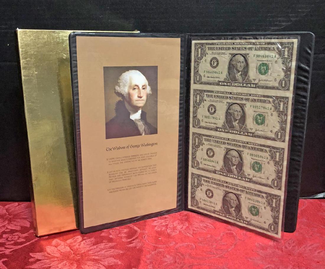 2003-A $1 Dollar Uncut Sheet of 4 Currency Notes (1 of 1)