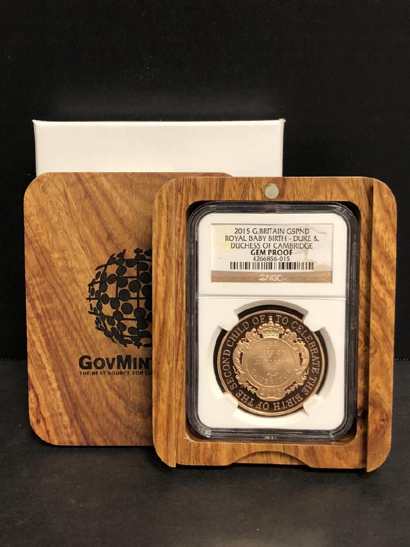 2015 Royal Baby Birth Gold 5 Pnd Britain NGC PROOF (1 of 4)