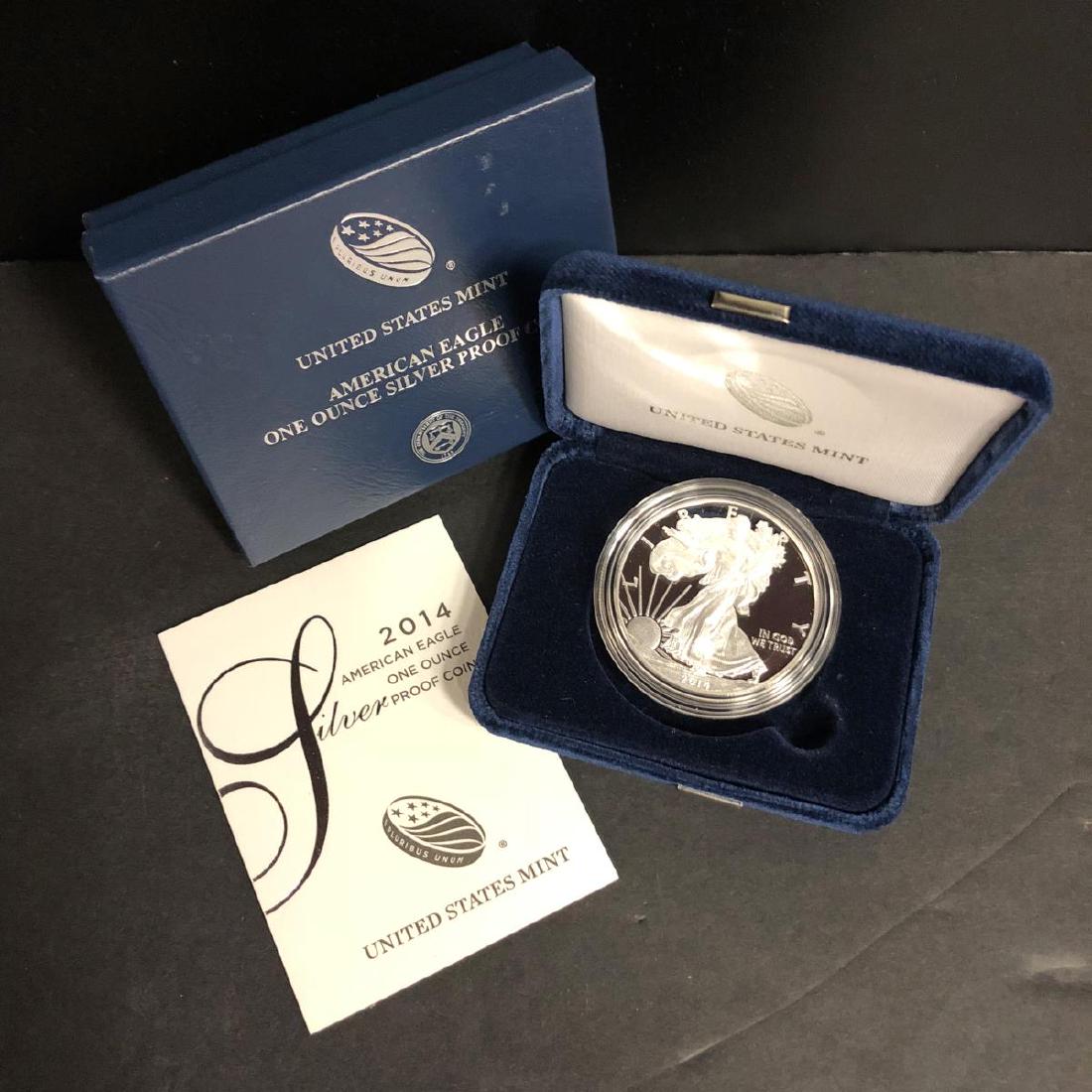 2014 Silver American Proof Eagle with Box & COA (1 of 3)