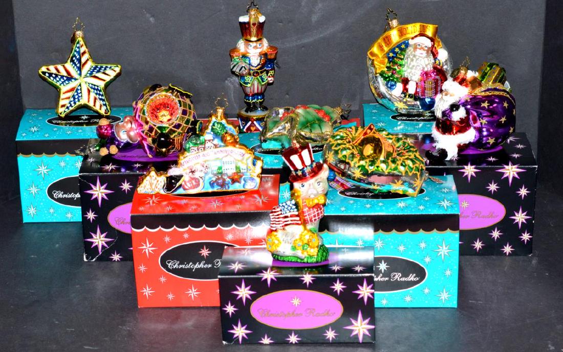 9 Christopher Radko Christmas Ornaments with Boxes (1 of 4)