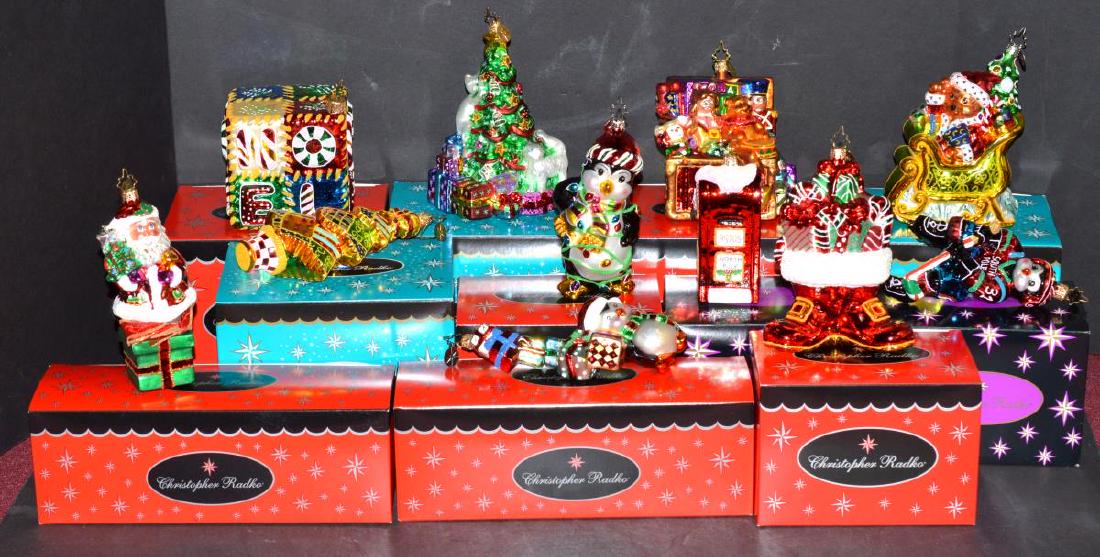 11 Christopher Radko Christmas Ornaments w/Boxes (1 of 4)