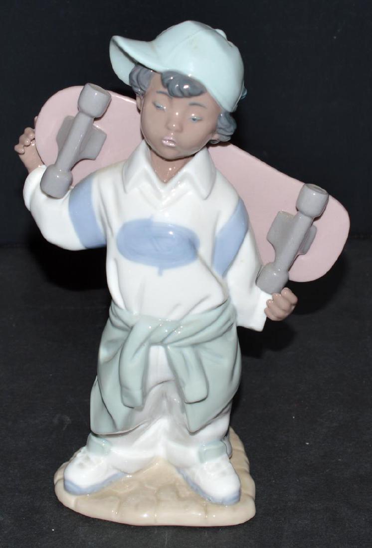 Nao by Lladro "Little Skateboarder Boy" Figurine (1 of 5)