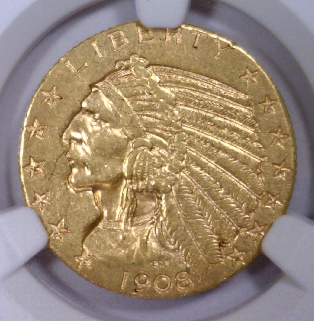 1908-D $5.00 Gold Indian NGC Genuine XF (1 of 3)