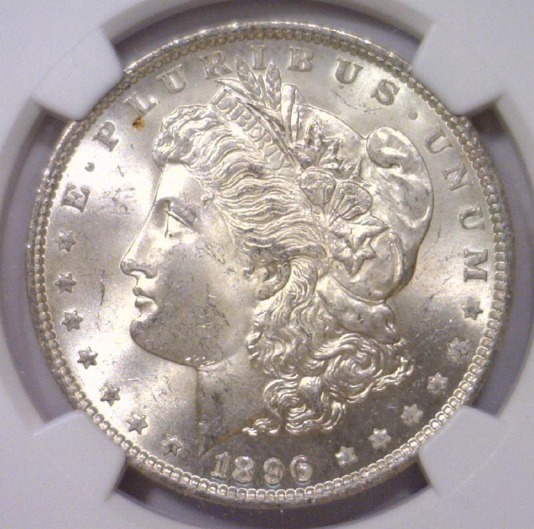 1896 Morgan Silver Dollar NGC MS64 (1 of 3)