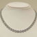 Sterling Silver aquamarine and diamond necklace