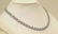 Sterling Silver aquamarine and diamond necklace - 3