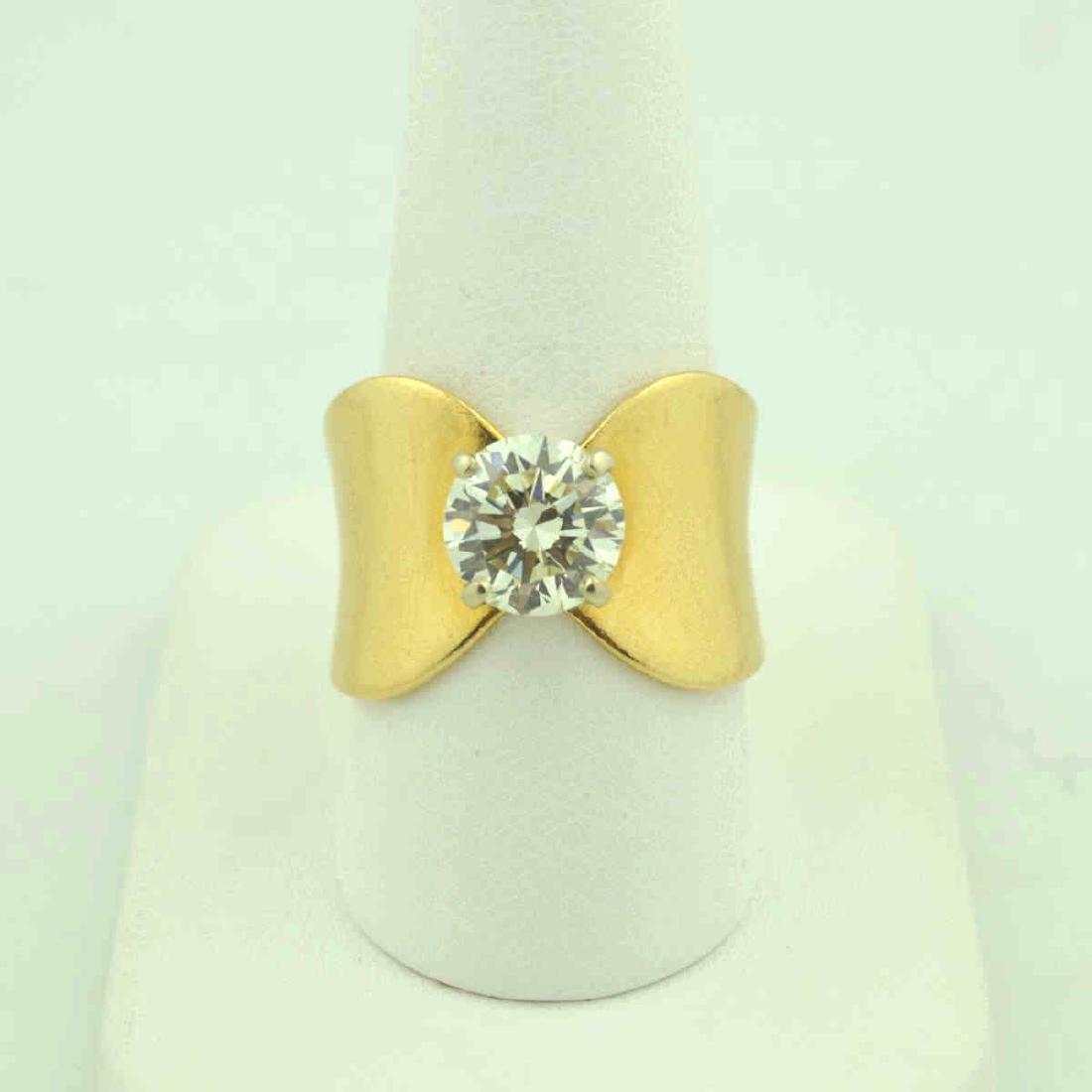 14kt yellow gold 2.13ct diamond fashion ring (1 of 5)