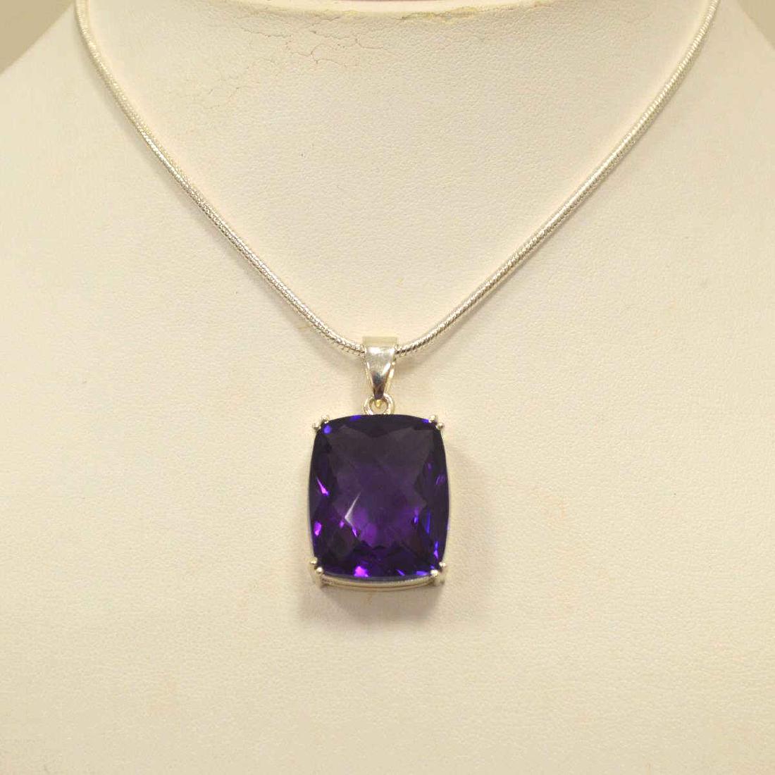 Sterling Silver amethyst necklace (1 of 3)