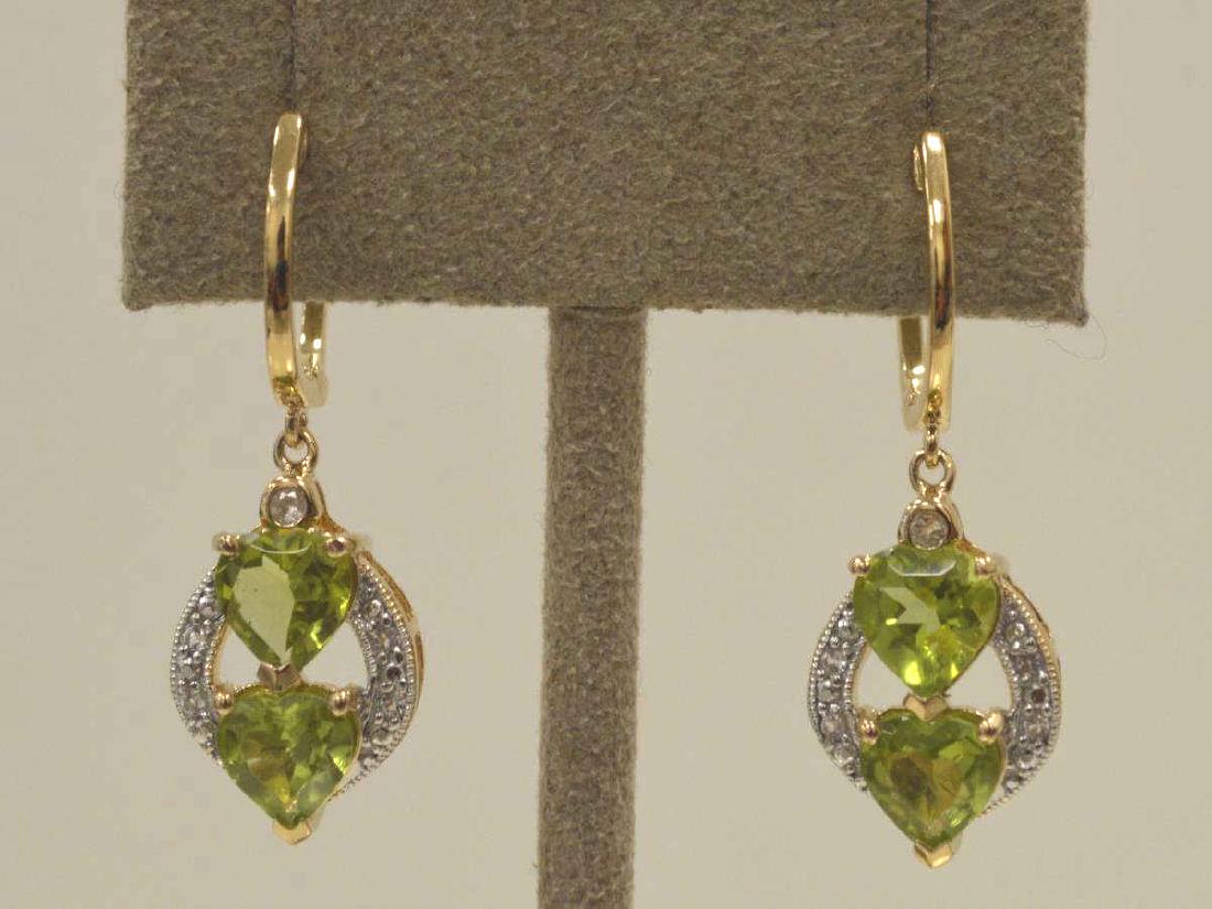 Sterling Silver Peridot and topaz earrings (1 of 4)