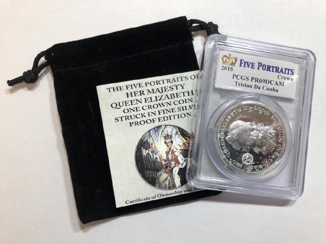 2015 5 Portraits Silver Proof Crown Iskowitz PCGS (1 of 3)