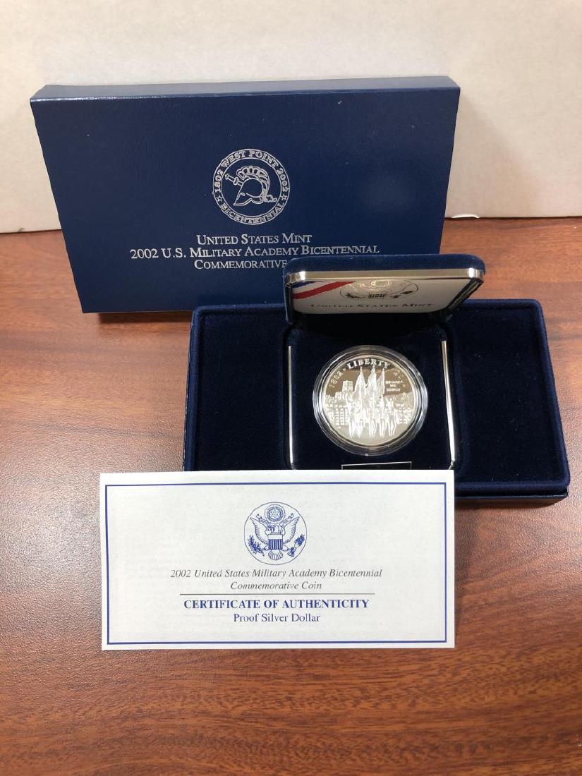 2002 West Point Silver Proof Commemorative $1 (1 of 2)