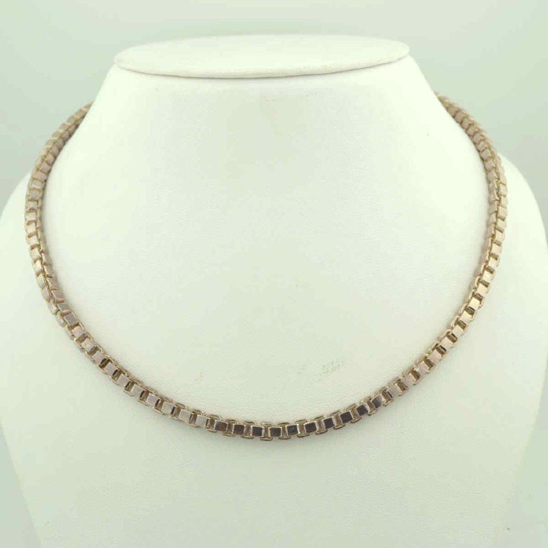 Large sterling silver box chain (1 of 3)