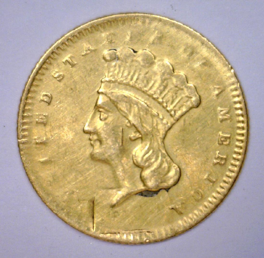 1873 $1 Princess Gold Ty 3 Closed 3 VF/XF details (1 of 2)