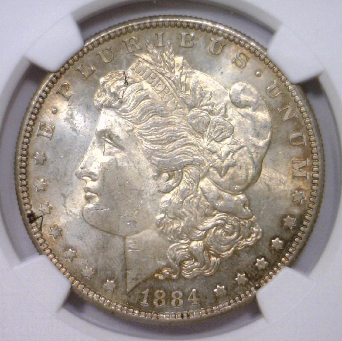 1884 Morgan Silver Dollar NGC MS62 (1 of 3)