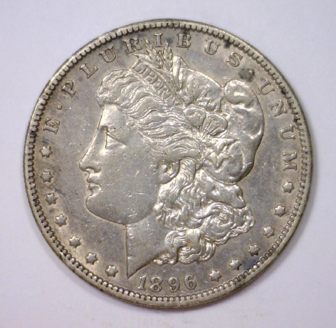 1896-O Morgan Silver Dollar AU50 (1 of 2)
