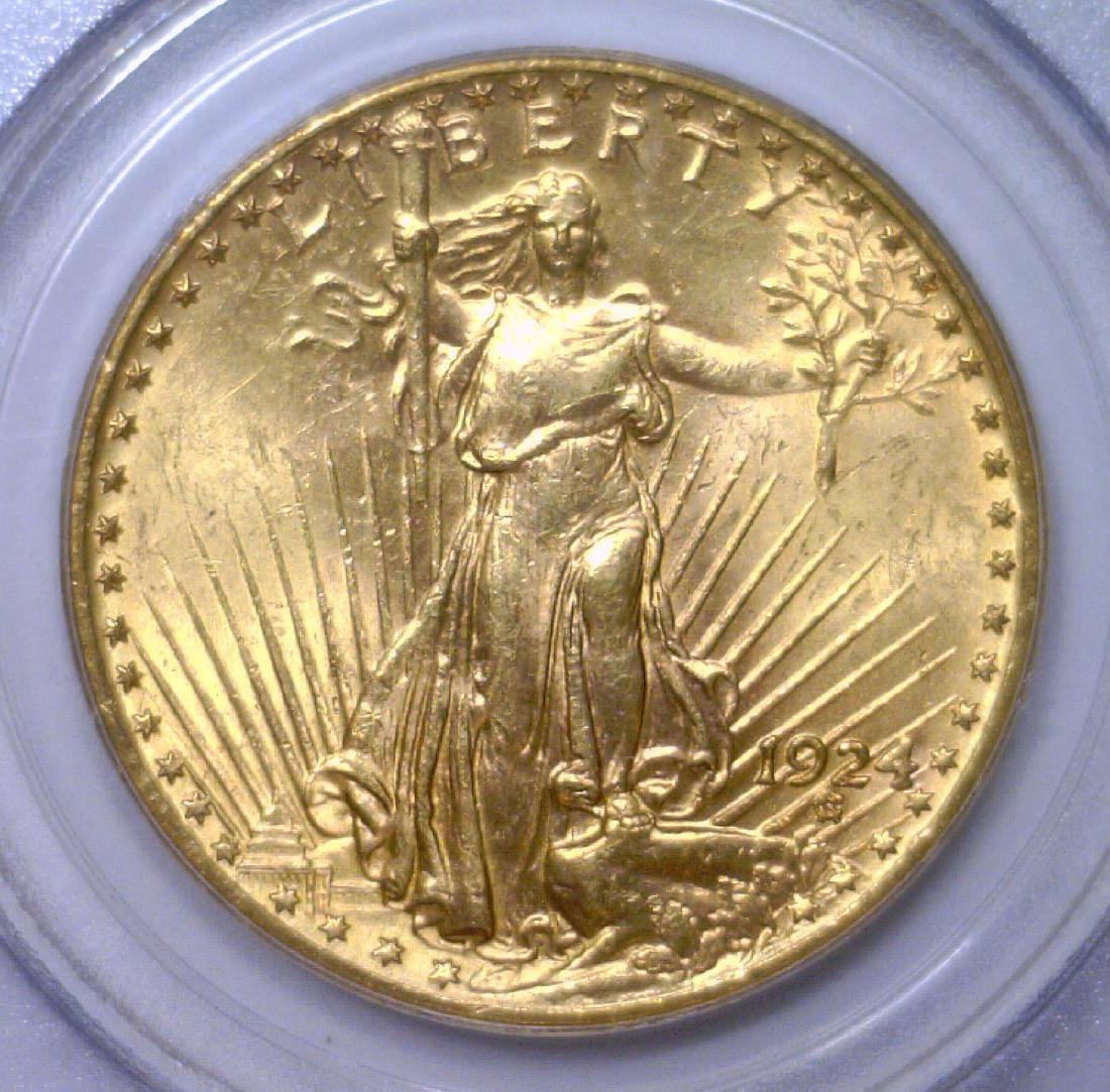 1924 $20 St. Gaudens Double Eagle PCGS MS63 (1 of 3)