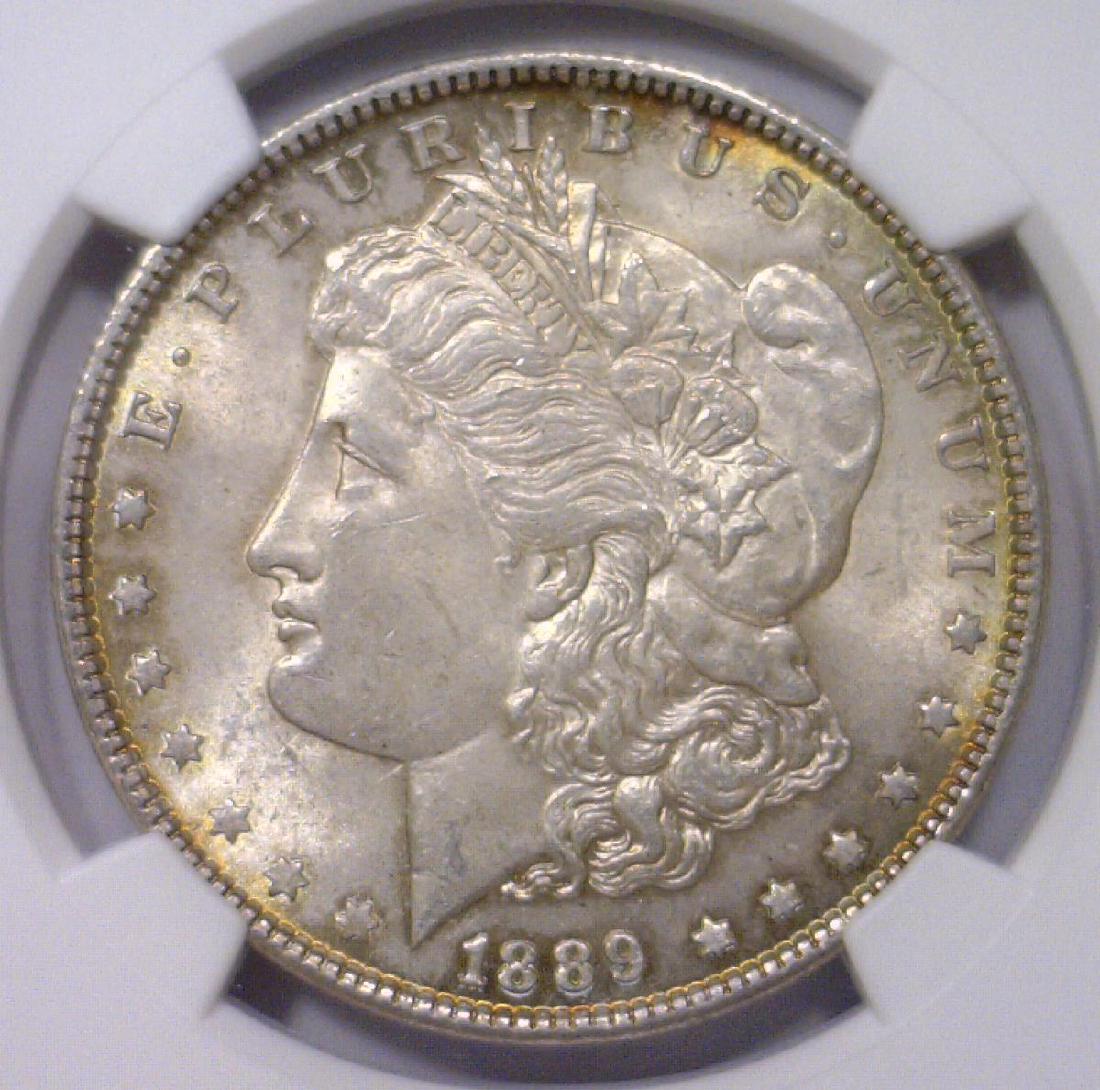 1889 Morgan Silver Dollar NGC MS61 (1 of 3)