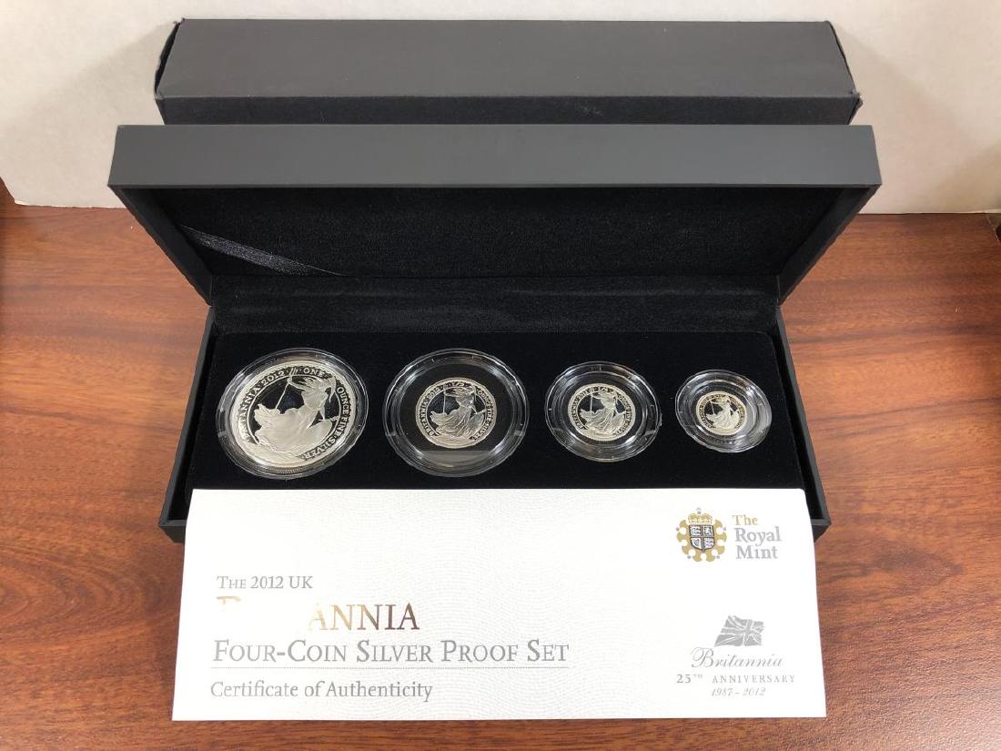 2012 UK Silver Proof Britannia 4-coin Set (1 of 4)