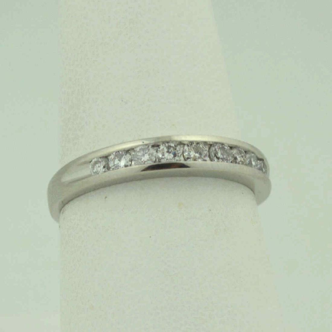 Platinum diamond wedding band (1 of 5)