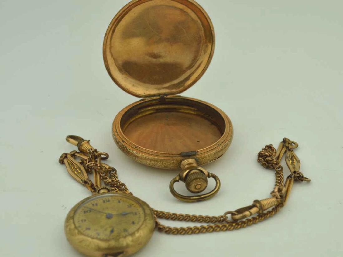 Gold Plated Pocket Watch and Accessories (1 of 5)