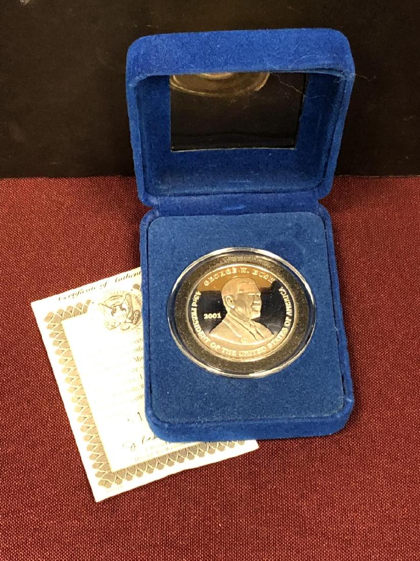 George W. Bush 43rd President 1-oz Silver Proof (1 of 3)