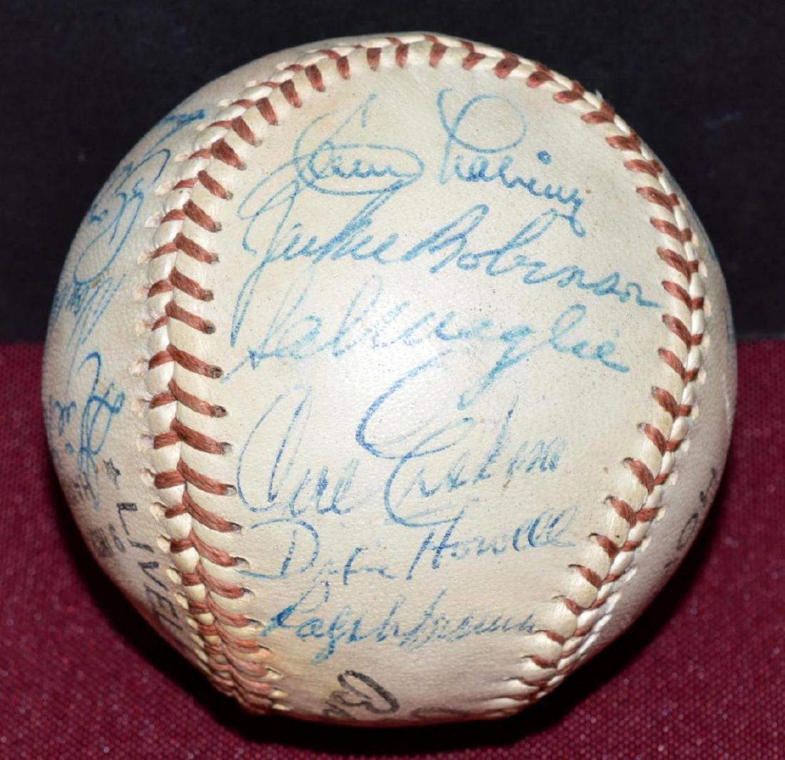 1956 Team Signed Brooklyn Dodgers Baseball JSA LOA: 1956 Team Signed National League Champion Brooklyn Dodgers Baseball with JSA LOA. In 1956, the Dodgers won the NL pennant, but ultimately lost the World Series to the New York Yankees in 7 games, one 