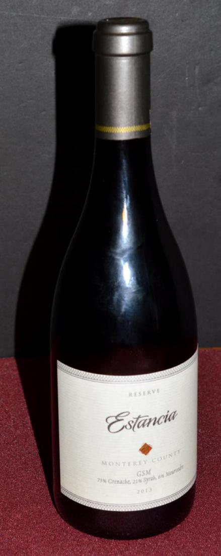 Estancia Reserve 2013 Uniquely Blended Wine: Estancia Reserve 2013 GSM wine 750ml. This unique blend of three wines spend the entirety of their lives together from vineyard to bottle. Smooth, harmonious, and complex, this wine reflects the chara