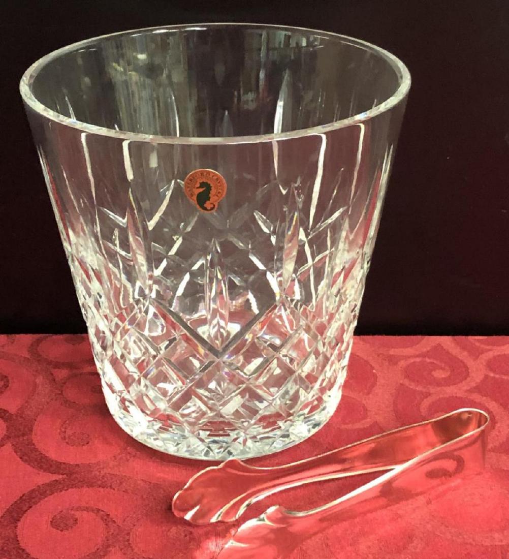 Waterford Crystal Lismore Ice Bucket with Tongs