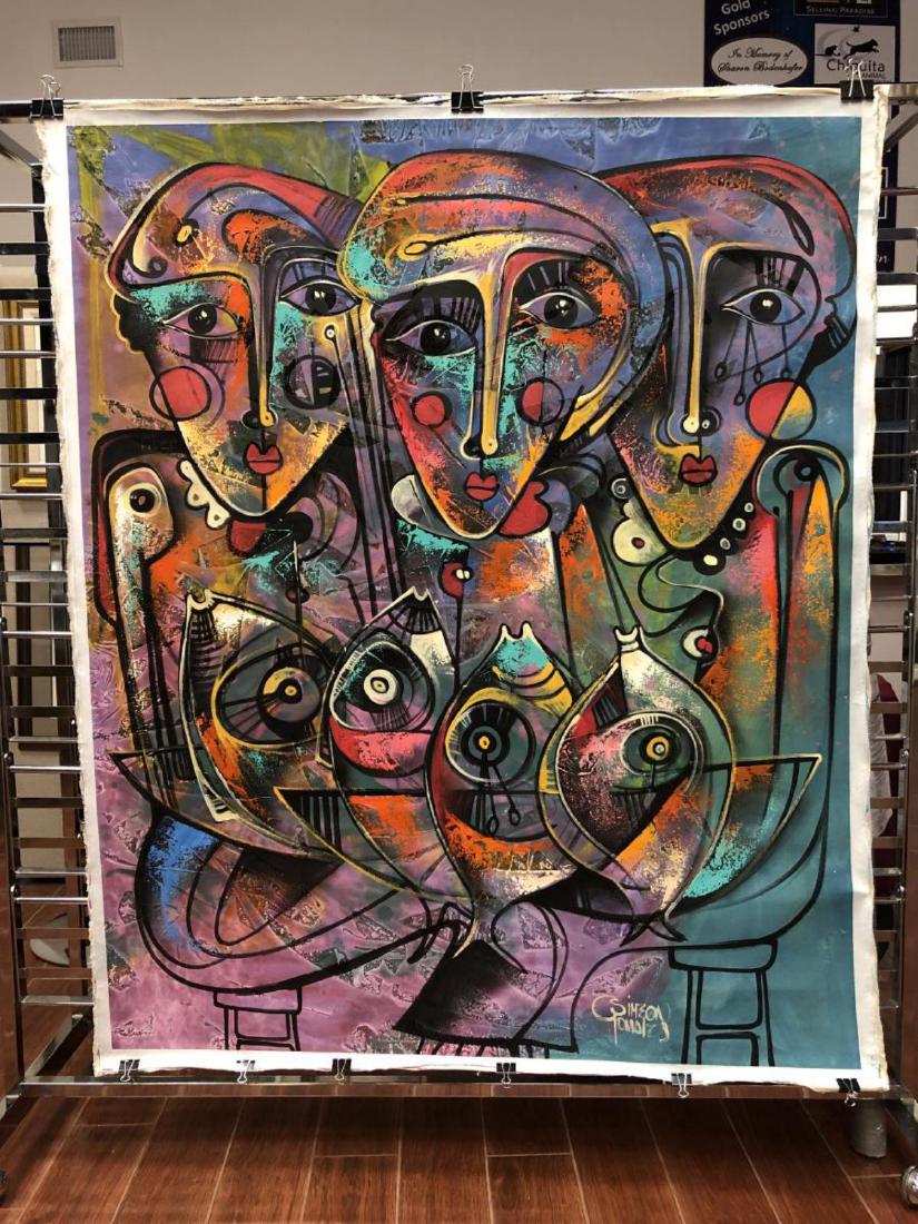 Simeon Gonzales Large Original Acrylic on Canvas (1 of 7)