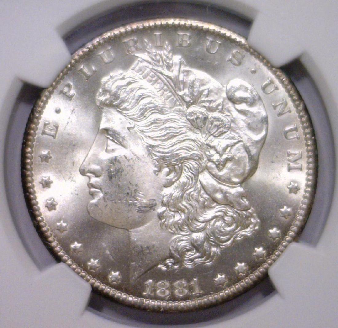 1881-CC Morgan Silver Dollar Carson City NGC MS62 (1 of 3)