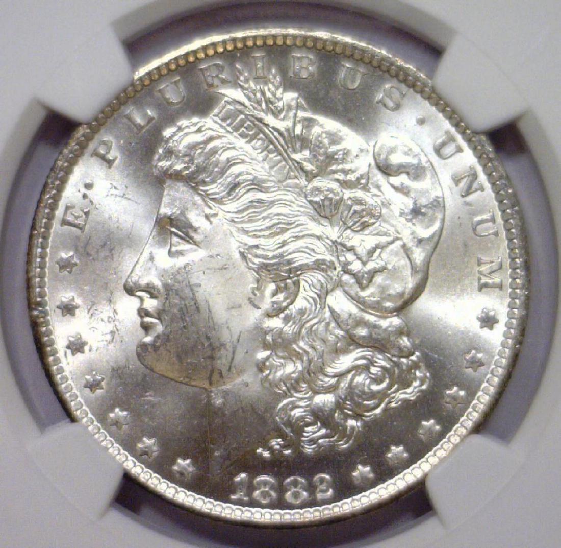 1882-CC Morgan Silver Dollar Carson City NGC MS63 (1 of 3)