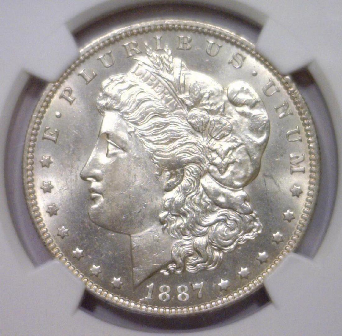 1887-O Morgan Silver Dollar NGC MS62 (1 of 3)