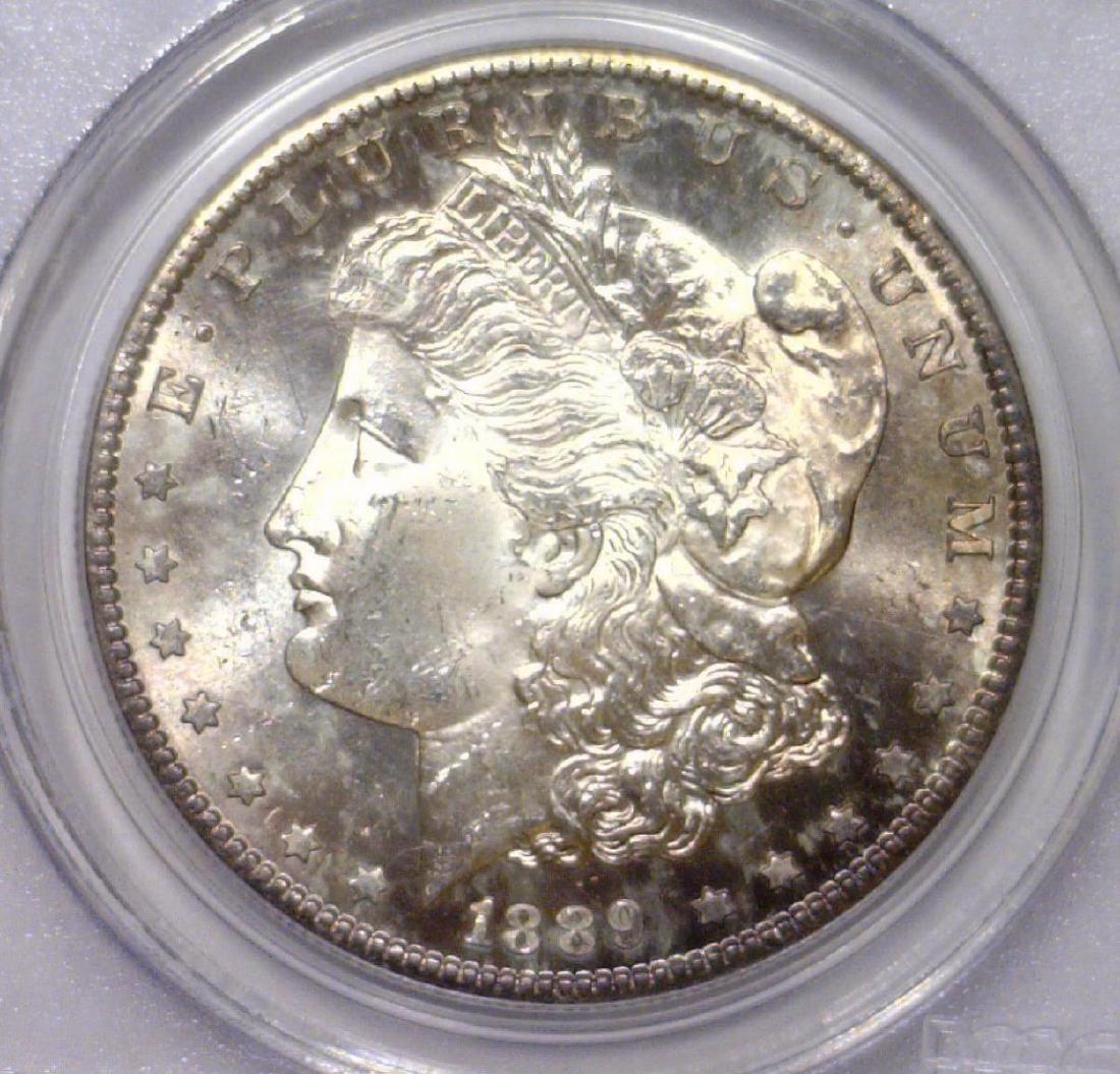 1889-S Morgan Silver Dollar PCGS MS62 (1 of 3)