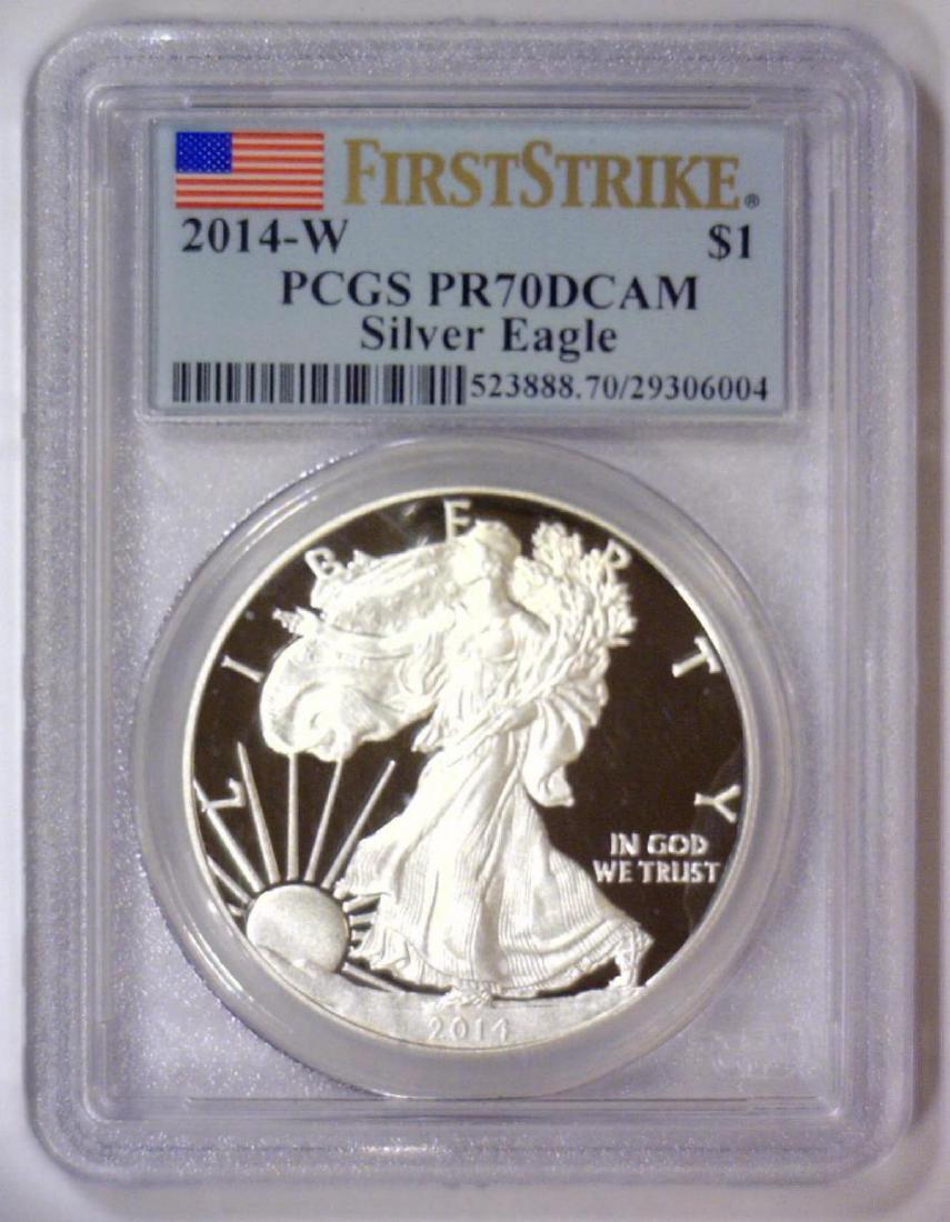 2014-W Proof American Silver Eagle PCGS PR70 DCAM (1 of 2)