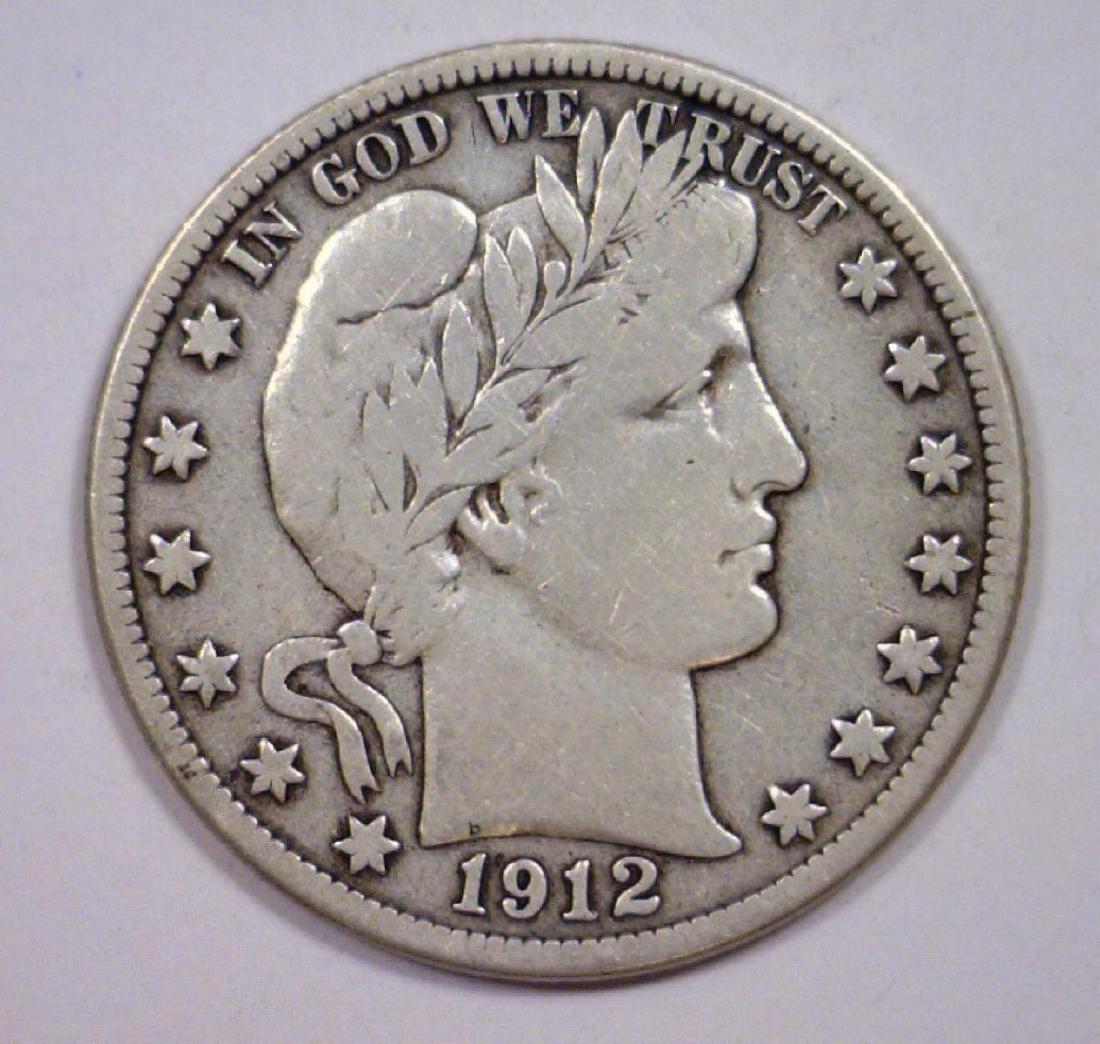 1912-D Barber Silver Half Fine (1 of 2)